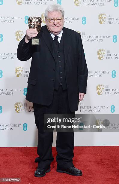 Alan Parker attends the EE British Academy Film Awards at the Royal Opera House.