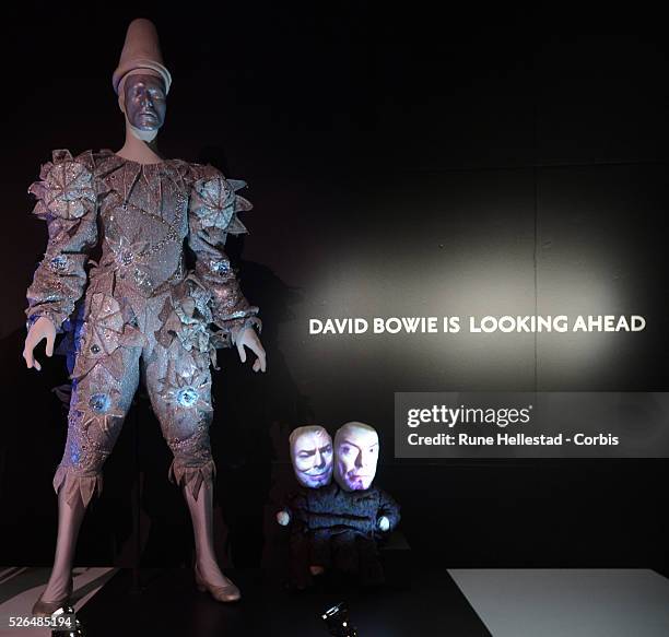 Press view of David Bowie Is exhibition at the Victoria and Albert museum.