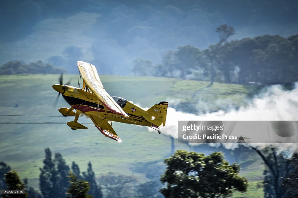 Paul Bennet aerobatic display in his Wolf Pitts Pro at the...