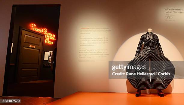 Press view of David Bowie Is exhibition at the Victoria and Albert museum.