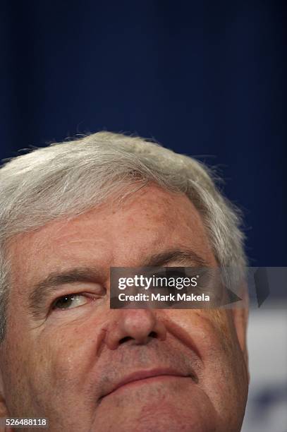 Jan. 16, 2012 - Myrtle Beach, SC, USA - NEWT GINGRICH holds a town hall meeting at Rioz Brazilian Steakhouse. A presidential debate will be held...