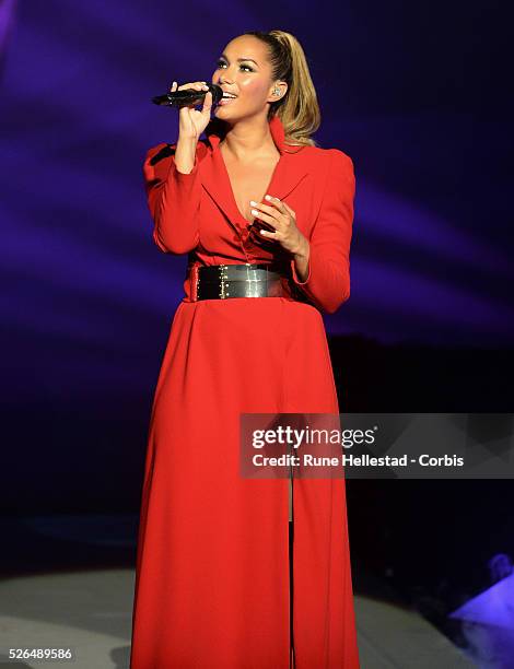 Leona Lewis performs at Royal Albert Hall.