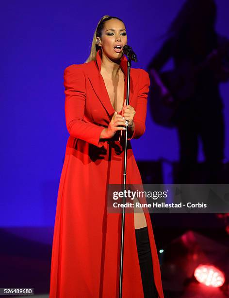 Leona Lewis performs at Royal Albert Hall.