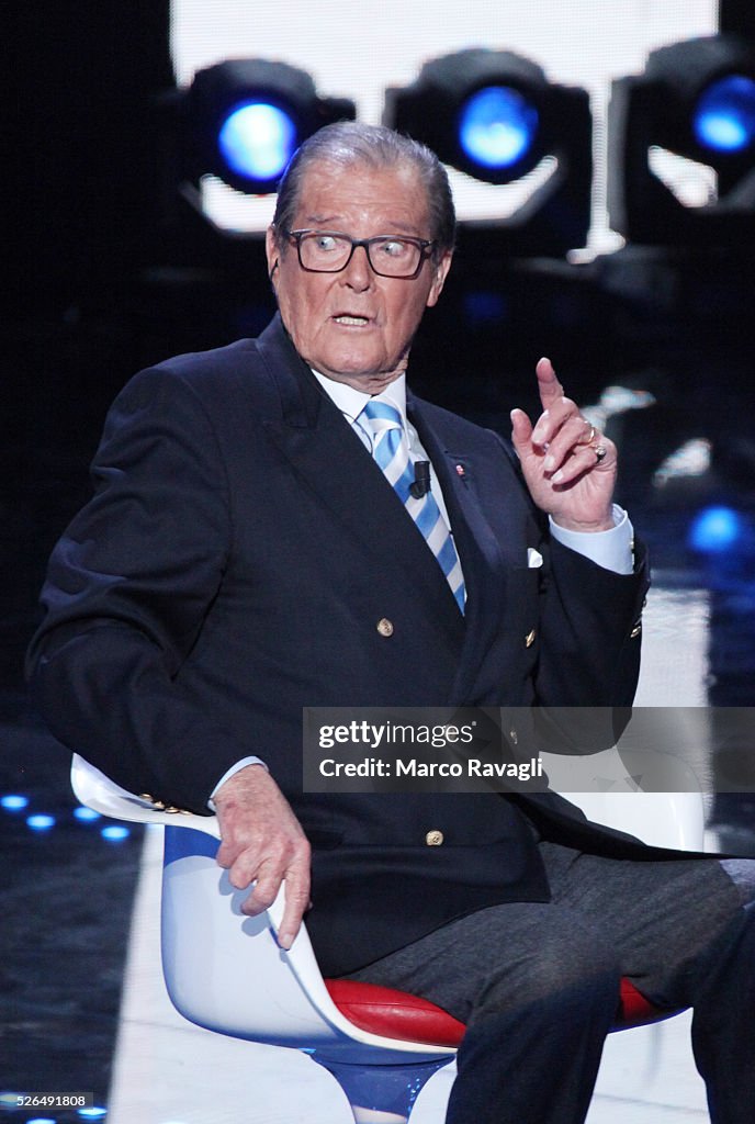 Roger Moore Appears On The Italian Show I Migliori Anni