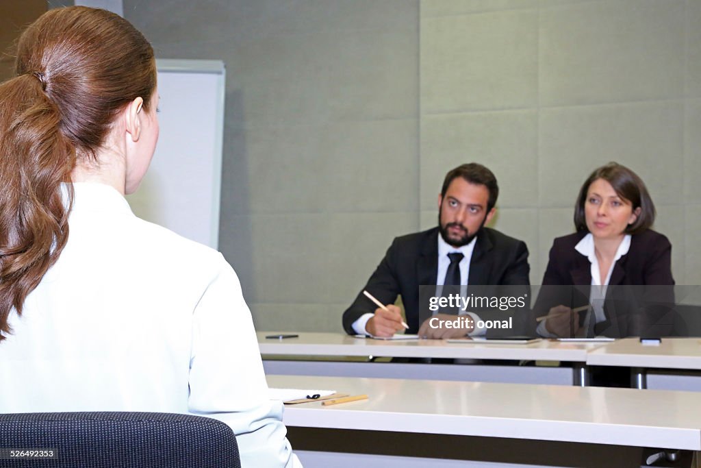 Business discussion on the table