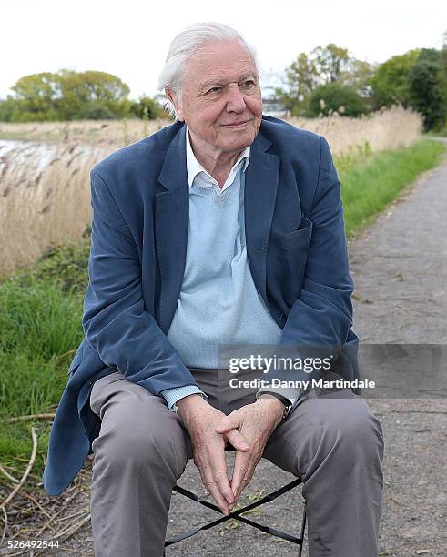 Sir David Attenborough opens Woodberry Wetlands on April 30, 2016 in London, United Kingdom.