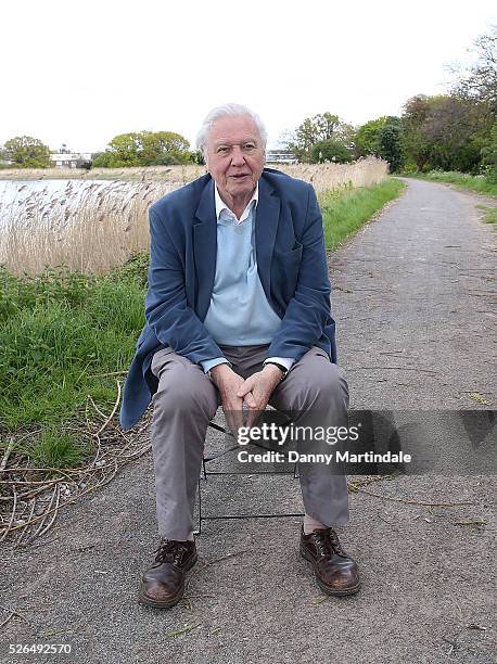 Sir David Attenborough opens Woodberry Wetlands on April 30, 2016 in London, United Kingdom.