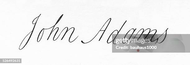 john adams signature - john adams stock illustrations