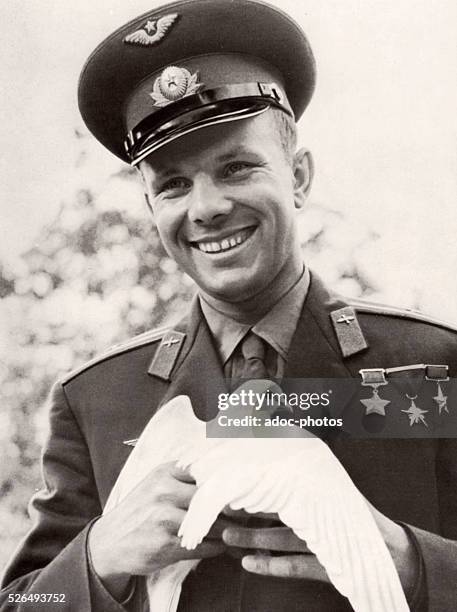 Yuri Alekseyevich Gagarin , Soviet pilot and cosmonaut. He was the first human to journey into outer space, when his Vostok spacecraft completed an...