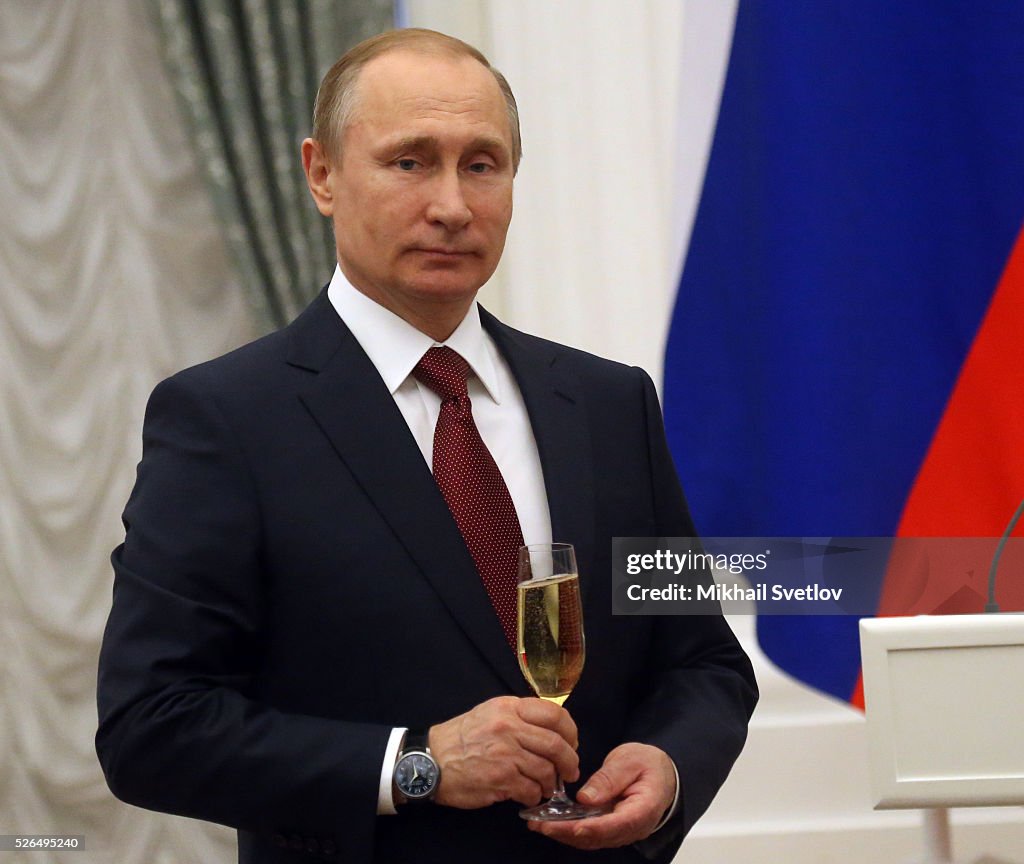 Putin Presents The Hero of Labour Award