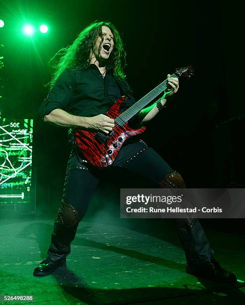 Megadeth perform at Brixton Academy.