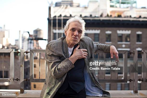 Abel Ferrara, director of '4:44 Last Day on Earth & The Hunter' stands for a portrait in New York on Wednesday, March 14, 2012.