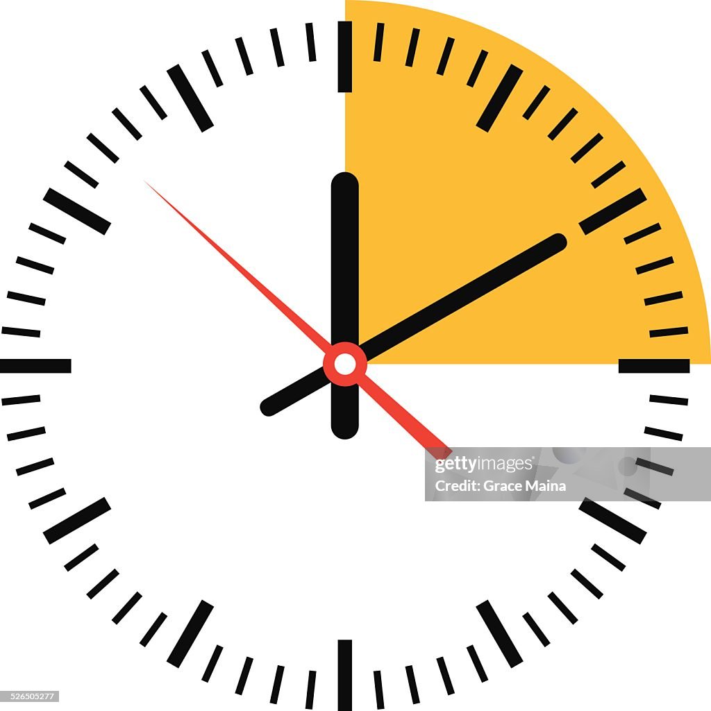Clock Showing Time Vector High-Res Vector Graphic - Getty Images