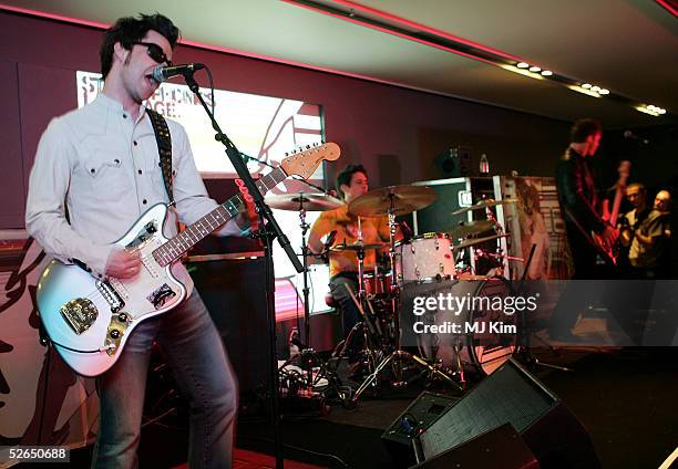 Kelly Jones, Javier Weyler and Richard Jones of Welsh rock trio Stereophonics performs at intimate gig launching a series of events due to take place...