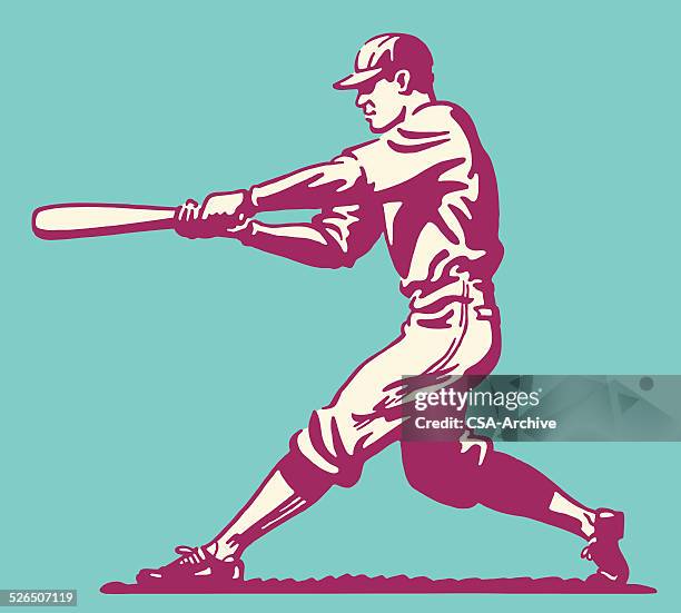baseball batter - baseball player stock illustrations
