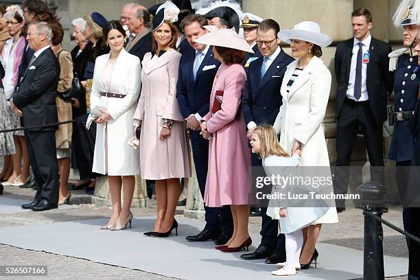 Princess Sofia, Princess Madeleine of Sweden,Christopher O'Neill, Queen Silvia of Sweden, Prince Daniel of Sweden, Crown Princess Victoria of Sweden...