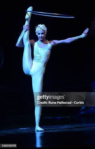 Cirque Du Soleil perform Alegria at O2 Arena.