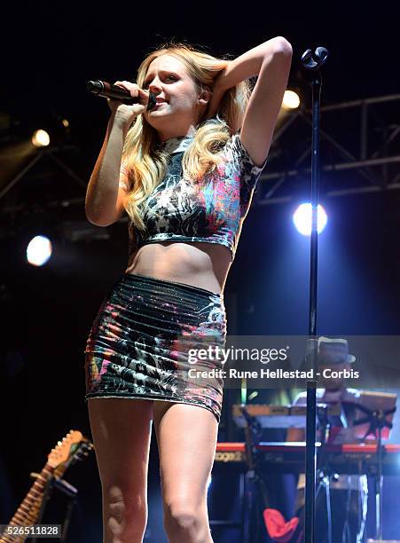 Diana Vickers performs at the V Festival in Hyland's Park.