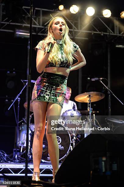 Diana Vickers performs at the V Festival in Hyland's Park.