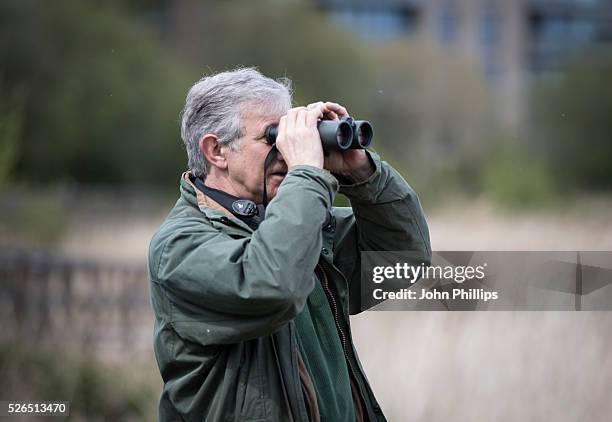 Members of the public during the opening of the London Wildlife Trust's new Flagship nature reservem Woodberry Wetlands at Woodberry Wetlands on...