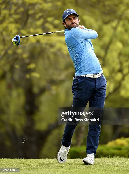 Joel Stalter of France during the second round of Challenge de Madrid at the Real Club de Golf La Herreria on April 29, 2016 in Madrid, Spain