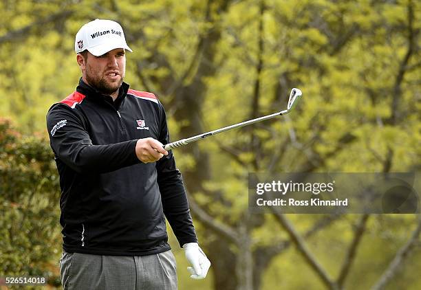 Jack Senior of England during the second round of Challenge de Madrid at the Real Club de Golf La Herreria on April 29, 2016 in Madrid, Spain