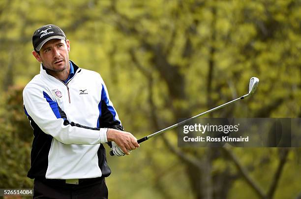 Peter Whiteford of Scotland during the second round of Challenge de Madrid at the Real Club de Golf La Herreria on April 29, 2016 in Madrid, Spain