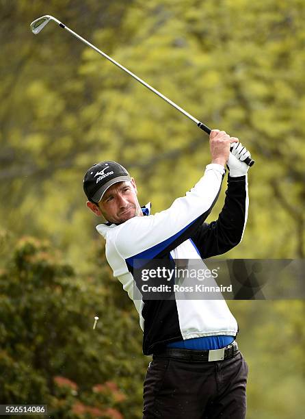 Peter Whiteford of Scotland during the second round of Challenge de Madrid at the Real Club de Golf La Herreria on April 29, 2016 in Madrid, Spain