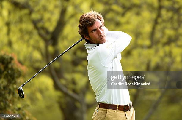 Gabriel Canizares of Spain during the second round of Challenge de Madrid at the Real Club de Golf La Herreria on April 29, 2016 in Madrid, Spain