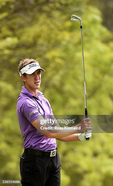 Josh Loughrey of England during the second round of Challenge de Madrid at the Real Club de Golf La Herreria on April 29, 2016 in Madrid, Spain