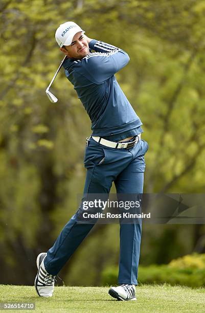 Michael Palmer of South Africa during the second round of Challenge de Madrid at the Real Club de Golf La Herreria on April 29, 2016 in Madrid, Spain