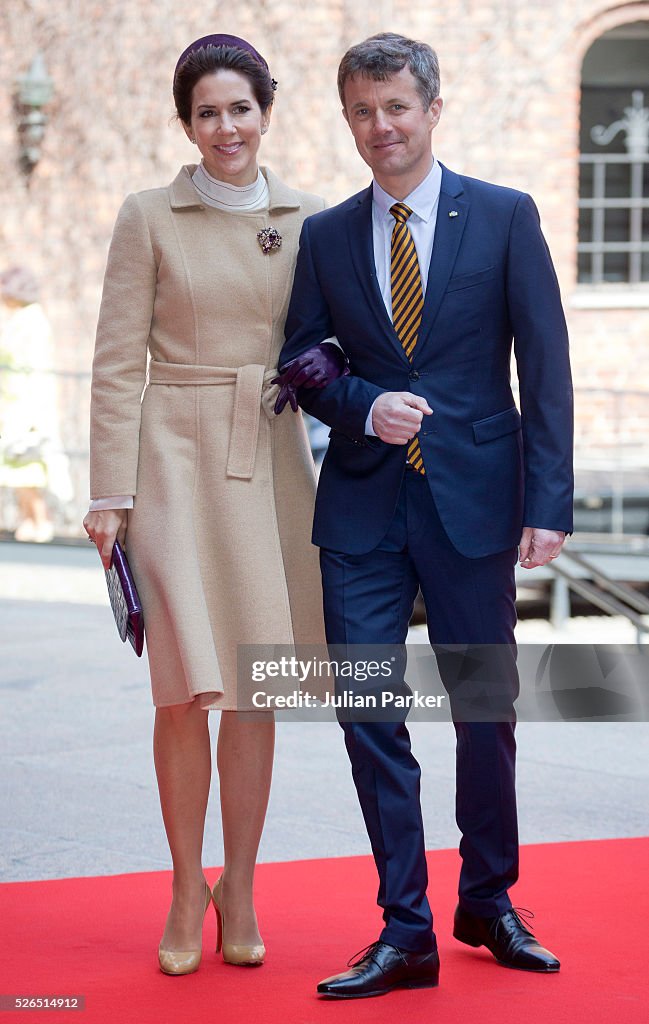 Lunch Arrivals - King Carl Gustaf of Sweden Celebrates His 70th Birthday