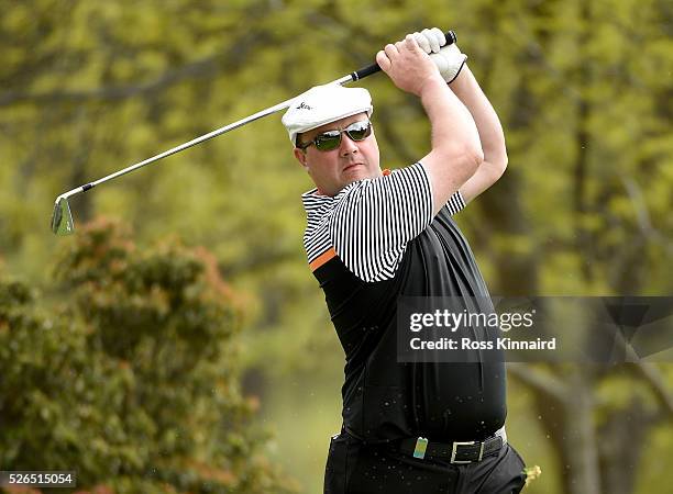 Chris Doak of Scotland during the second round of Challenge de Madrid at the Real Club de Golf La Herreria on April 29, 2016 in Madrid, Spain
