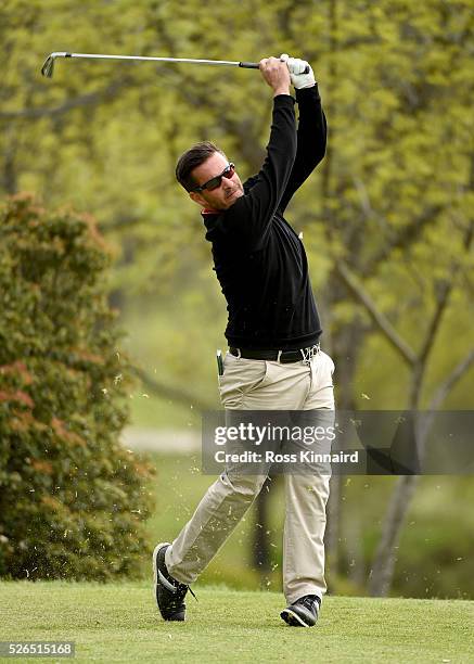 Jose-Filipe Lima of Portugal during the second round of Challenge de Madrid at the Real Club de Golf La Herreria on April 29, 2016 in Madrid, Spain