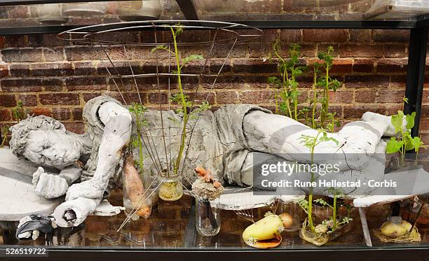 Press view of Adrian Villas Rojas exhibition Today We Reboot The Planet at the new Serpentine Sackler Gallery.