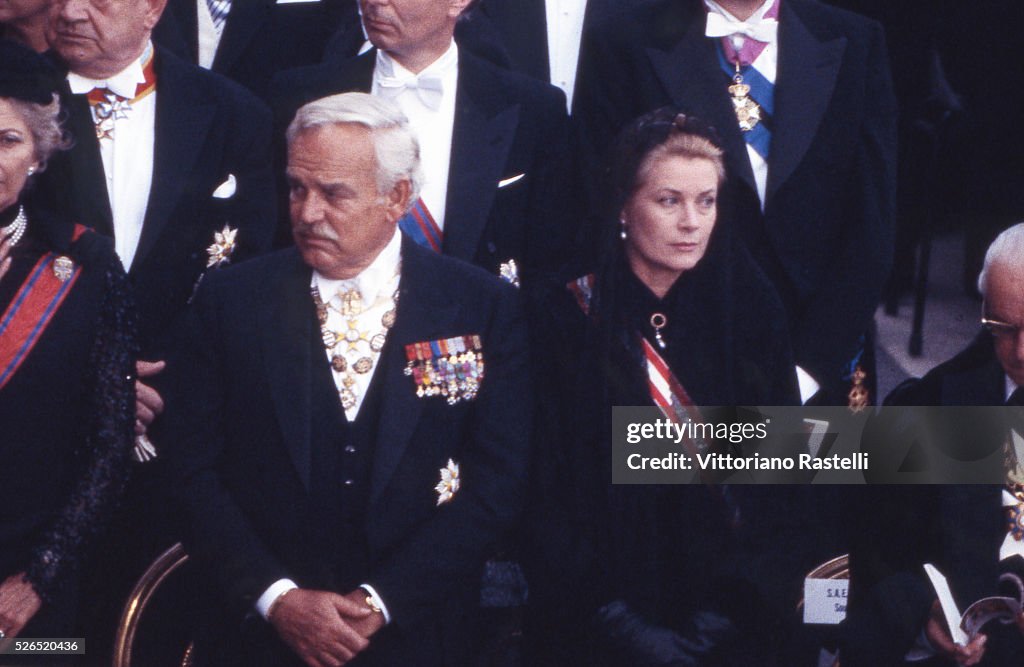 Prince Rainier III of Monaco with Princess Grace