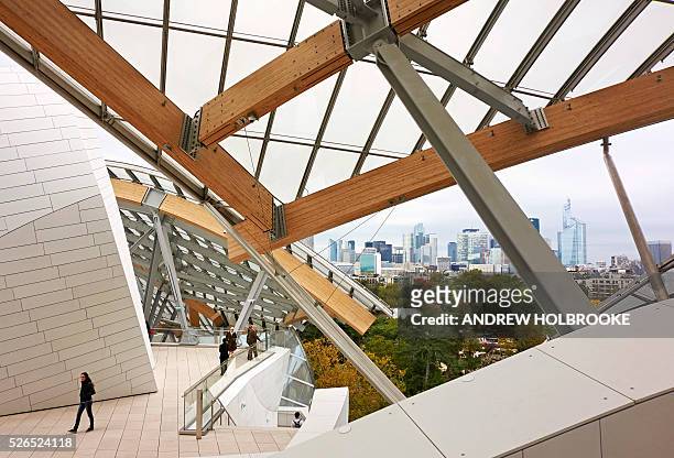 The Louis Vuitton Foundation , the first privately funded major cultural institution in France was designed by the architect, Frank Gehry, and is...