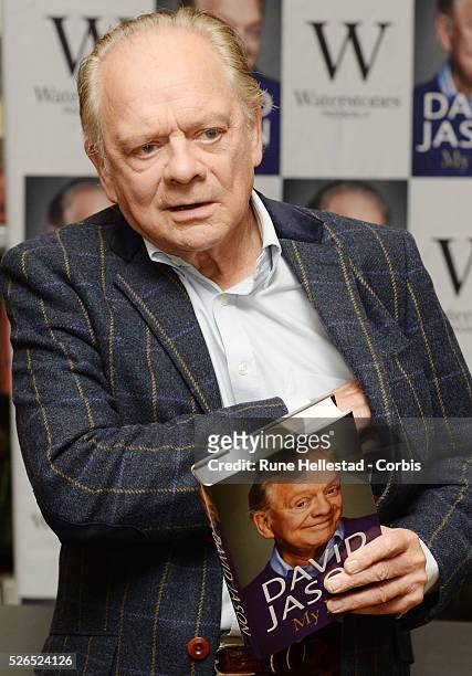 David Jason attends a book signing at Waterstone's, Piccadilly.