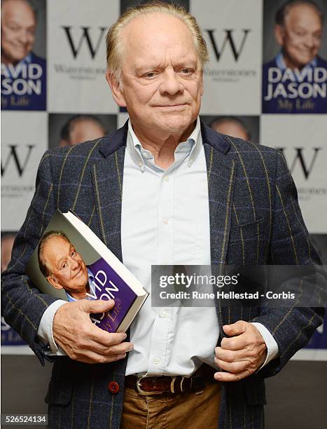 David Jason attends a book signing at Waterstone's, Piccadilly.