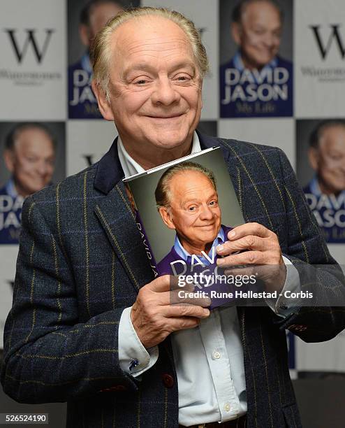 David Jason attends a book signing at Waterstone's, Piccadilly.