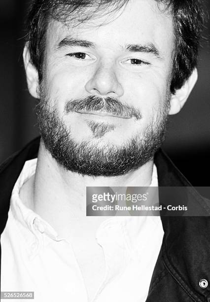 Joe Swanberg attends the London Film Festival premiere of "Drinking Buddies" at Odeon West End.