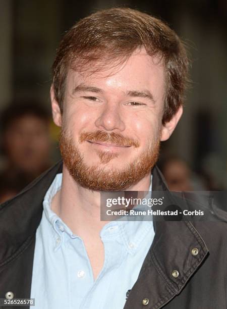 Joe Swanberg attends the London Film Festival premiere of "Drinking Buddies" at Odeon West End.