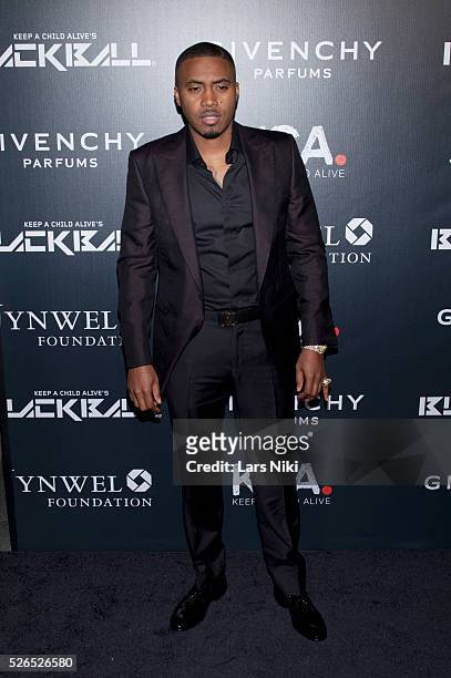 Nas attends the "Keep A Child Alive's 11th Annual Black Ball" at the Hammerstein Ballroom in New York City. �� LAN