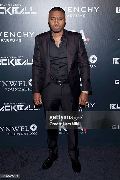 Nas attends the "Keep A Child Alive's 11th Annual Black Ball" at the Hammerstein Ballroom in New York City. �� LAN