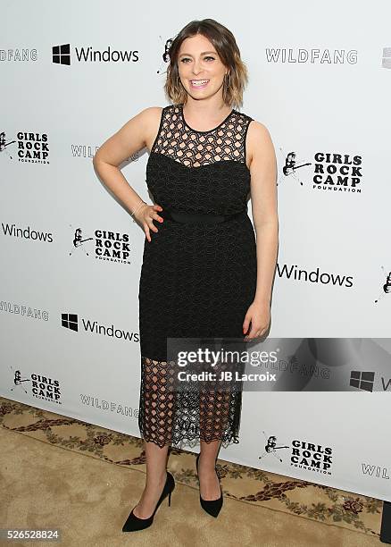 Rachel Bloom attends the first annual 'Girls To The Front' event benefiting Girls Rock Camp Foundation at Chateau Marmont on April 29, 2016 in Los...