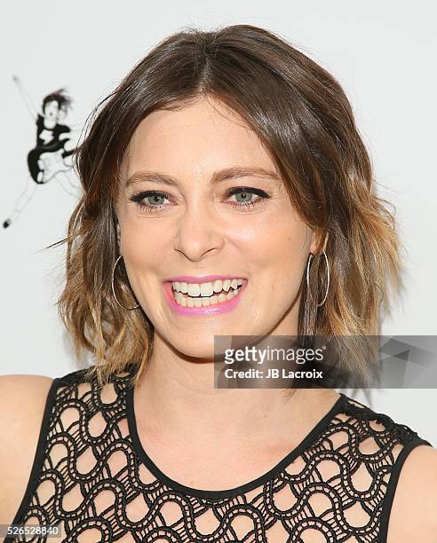 Rachel Bloom attends the first annual 'Girls To The Front' event benefiting Girls Rock Camp Foundation at Chateau Marmont on April 29, 2016 in Los...