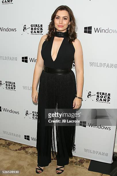 Sophie Simmons attends the first annual 'Girls To The Front' event benefiting Girls Rock Camp Foundation at Chateau Marmont on April 29, 2016 in Los...