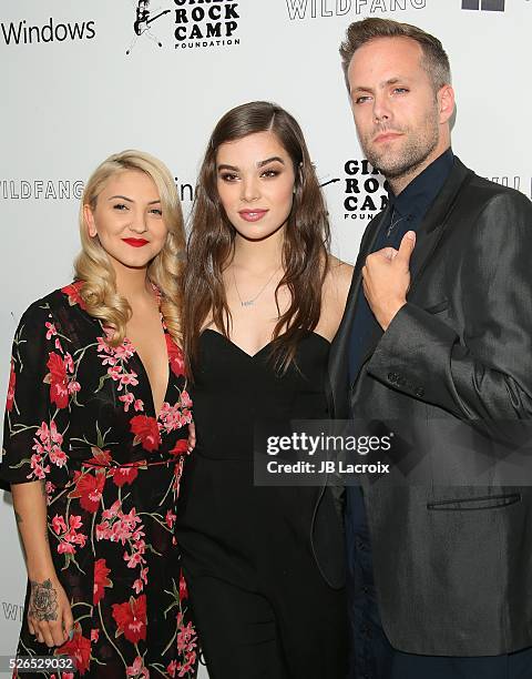 Julia Michaels and Justin Tranter attend the first annual 'Girls To The Front' event benefiting Girls Rock Camp Foundation at Chateau Marmont on...