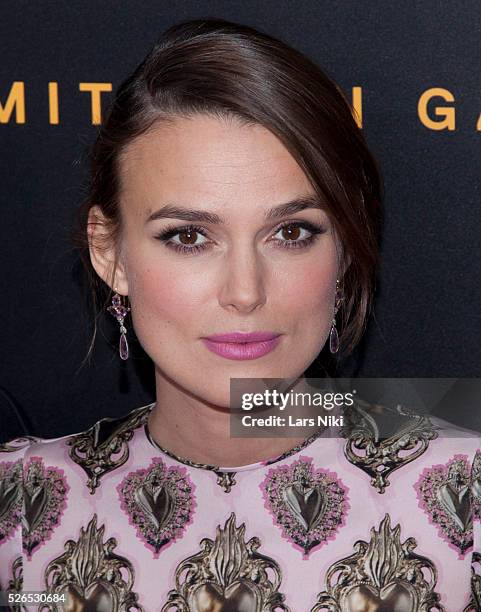 Keira Knightley attends "The Imitation Game" premiere at the Ziegfeld Theatre in New York City. �� LAN