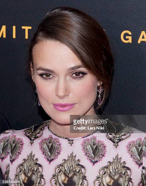 Keira Knightley attends "The Imitation Game" premiere at the Ziegfeld Theatre in New York City. �� LAN